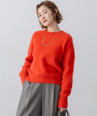 ＜23区 S (Women/小さいサイズ)＞フォックスカシミヤファー　ショート丈　ニット（ＫＲＷＳＧＷ０５５６）