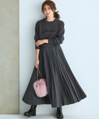 洗える】インターシャ ロゴ ニット（KRWSGW0557