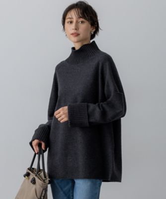 ＜23区 S (Women/小さいサイズ)＞ボイルドウールコンビニット　チュニック（ＫＲＷＳＧＷ０５６３）