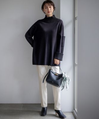 新色追加】ボイルドウールコンビニット チュニック