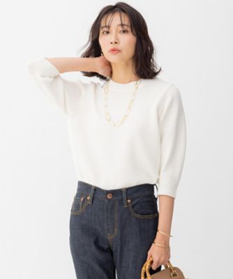 ＜23区 S (Women/小さいサイズ)＞【洗える】コットンバルキー　ボリューム袖　プルオーバー（ＫＲＷＳＩＺ０７２６）