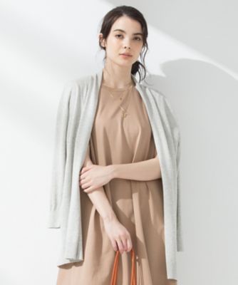 ＜23区 S (Women/小さいサイズ)＞アイスコットン　ロングカーディガン（検索番号Ｋ６３）（ＫＲＷＳＫＭ０５０３）