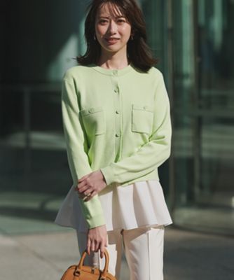 滝沢眞規子さん着用／Oggi掲載】コットンカシミヤ ポケット
