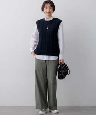 ケーブル ニットベスト（KRWSLS0254） | 23区 S (Women