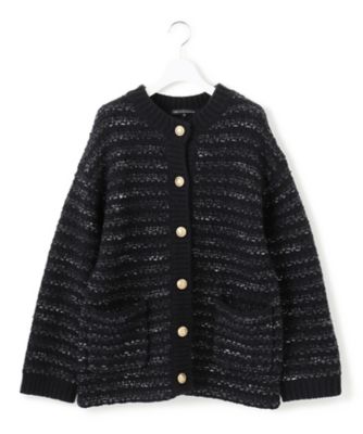 【蛯原友里さん着用】ツイードニット　ジャケット（ＫＲＷＳＮＡ０３５７）