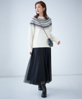 CLASSY．12月号掲載】フェアアイル ニット