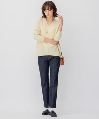 【ＷＥＢ限定】カシミヤブレンドバルキー　Ｖネック　ニット（ＫＲＷＳＮＷ０５６４）
