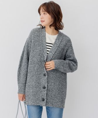 ＜23区 S (Women/小さいサイズ)＞ウールバルキー　カラーミックス　カーディガン（ＫＲＷＳＮＷ０５６５）