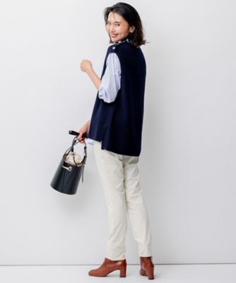 洗える】コットンカシミヤ ニットベスト（KRWSSA0357） | 23