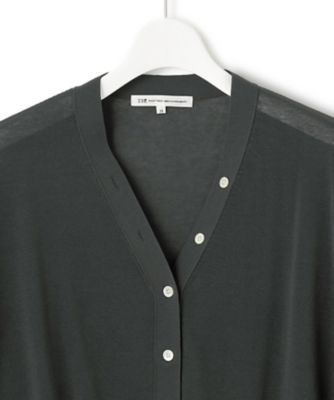 【値下げ】【23区】【洗える】シアーコットンナイロンVネックカーディガン セール】 【洗える】シアーコットンナイロン Vネック