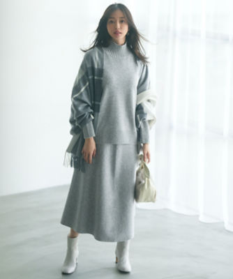 洗える】ウールカシミヤ ハイネック ニット（KRWSSW0551