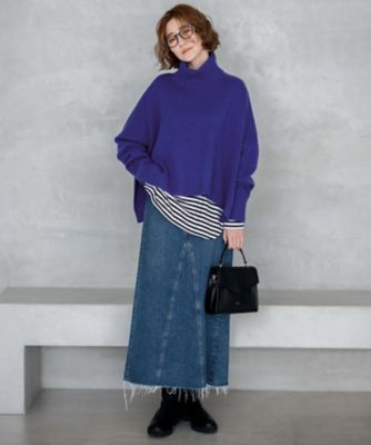 洗える】ウールカシミヤ ニットポンチョ（KRWSSW0652） | 23