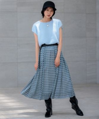 Oggi10月号掲載／洗える】カシミヤミックスファー ニット