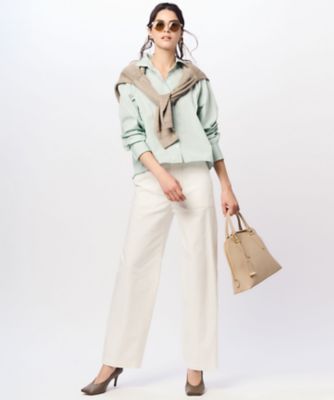【ＣＬＡＳＳＹ．６月号掲載／洗える】ピュアリネンバルキー　Ｖネックニット（ＫＲＷＷＣＭ０３５８）