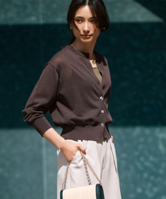 洗える】ライトシアーニット カーディガン（KRWWCM0651