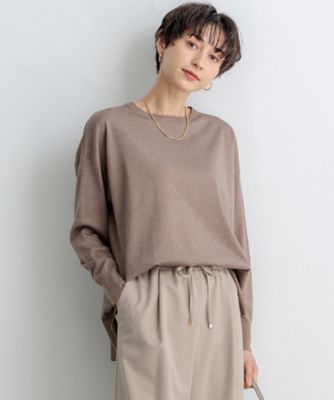 【SALE】【送料無料】23区 L (Women/大きいサイズ)/ニジュウサンク エル オータムシャイニー ニット(KRWWCW0368) 030_チャイロ トップス【三越伊勢丹/公式】