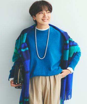 【Ｏｇｇｉ２月号掲載／洗える】ピュアカシミヤ　クルーネック　ニット（ＫＲＷＷＣＷ０４５１）