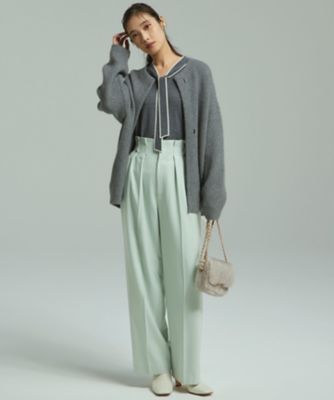 【ＣＬＡＳＳＹ．１１月号掲載／洗える】ラクーンブレンドダブルフェイス　ニットカーディガン（ＫＲＷＷＣＷ０４５７）