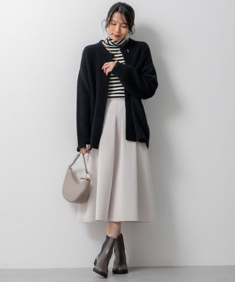 【ＣＬＡＳＳＹ．１１月号掲載／洗える】ラクーンブレンドダブルフェイス　ニットカーディガン（ＫＲＷＷＣＷ０４５７）