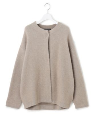 【ＣＬＡＳＳＹ．１１月号掲載／洗える】ラクーンブレンドダブルフェイス　ニットカーディガン（ＫＲＷＷＣＷ０４５７）