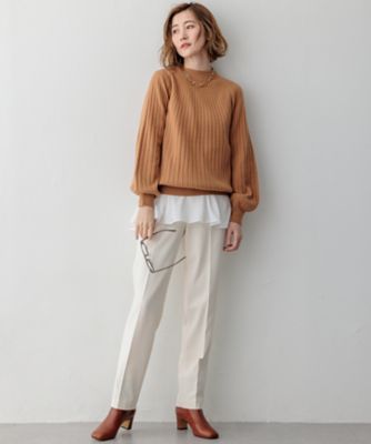 セミウーステッド モックネック ニット（KRWWCW0555） | 23