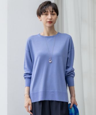 チャコール ゆりお様 洗える】オータムシャイニー リラクシー ニット
