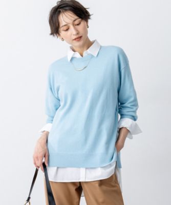 見上愛さん着用／Oggi・STORY掲載】ピュアカシミヤ クルー