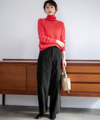 滝沢眞規子さん着用／BAILA掲載／洗える】ピュアカシミヤ