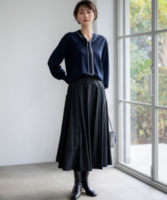 洗える】ウーステッドウール ボウタイ ニット（KRWWGW0455