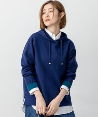 洗える】ダブルフェイスニット パーカー（KRWWGW0464