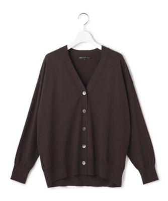 美品✨Blumarine ストレッチレーヨンカーディガン ブラウン系 38 美品