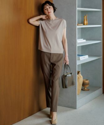 レーヨンポリエステルストレッチ フレンチスリーブ ニット