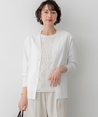 ＜23区 L (Women/大きいサイズ)＞レーヨンポリエステルストレッチ　Ｖネック　カーディガン（ＫＲＷＷＬＭ０４５１）