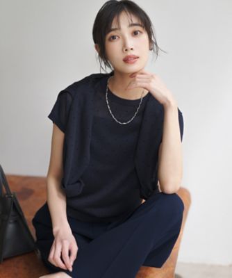 WEB＆一部店舗限定カラーあり】シアードット フレンチスリーブ