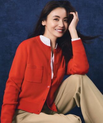 滝沢眞規子さん着用／Oggi掲載】コットンカシミヤ ポケット