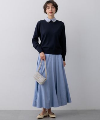 WEB＆一部店舗限定】ビジューデザイン 2WAY ニット