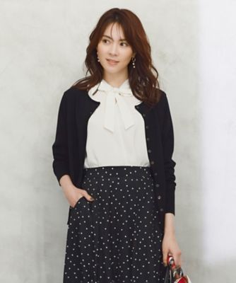 ＜23区 L (Women/大きいサイズ)＞【前後着用可能】ヴィスコースストレッチ　カーディガン（ＫＲＷＷＮＡ０３５２）