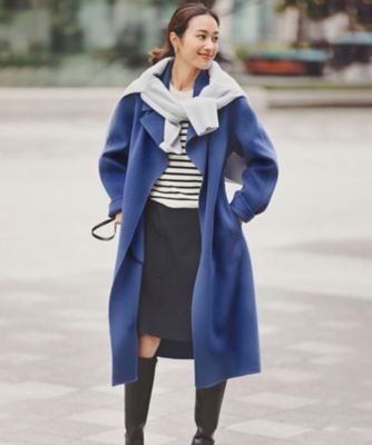 【好評につき新色追加／ＣＬＡＳＳＹ．１月号掲載】ウールカシミヤブレンド　スタンドネック　ニット（ＫＲＷＷＮＷ０５５３）