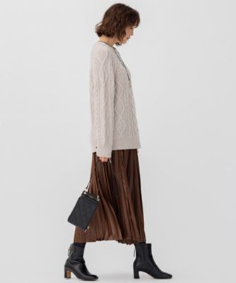 【ＣＬＡＳＳＹ．１２月号掲載】アランパターン　ニット（ＫＲＷＷＮＷ０５５９）