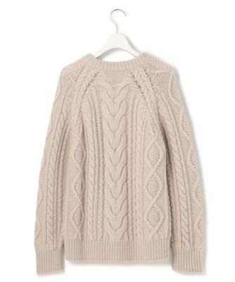 【ＣＬＡＳＳＹ．１２月号掲載】アランパターン　ニット（ＫＲＷＷＮＷ０５５９）