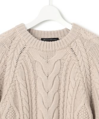 【ＣＬＡＳＳＹ．１２月号掲載】アランパターン　ニット（ＫＲＷＷＮＷ０５５９）