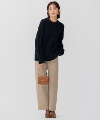 【ＣＬＡＳＳＹ．１２月号掲載】アランパターン　ニット（ＫＲＷＷＮＷ０５５９）