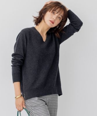 【ＷＥＢ限定】カシミヤブレンドバルキー　Ｖネック　ニット（ＫＲＷＷＮＷ０５６４）