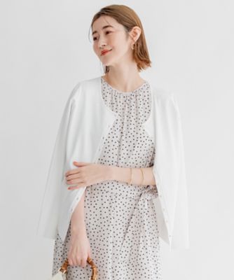 ＜23区 L (Women/大きいサイズ)＞【前後着用可能】レーヨンポリエステルストレッチ　カーディガン（ＫＲＷＷＳＭ０４５６）