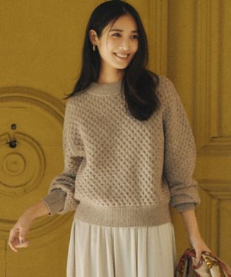 【一部店舗限定/洗える】ハニカム ニット 23区 ニット セーター 「一部店舗限定/洗える」ハニカム