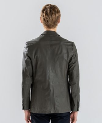 joseph homme レザーシャツ レザージャケット 46 本革 ラムレザー ライトラムナッパレザー ジャケット（LWJHCA0101