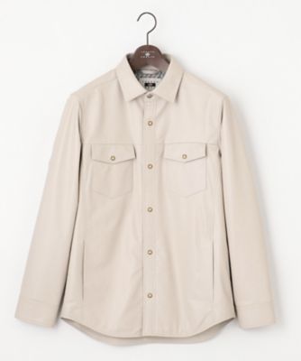 美品】Craig Alexander シープレザー シャツブルゾン 定価12万