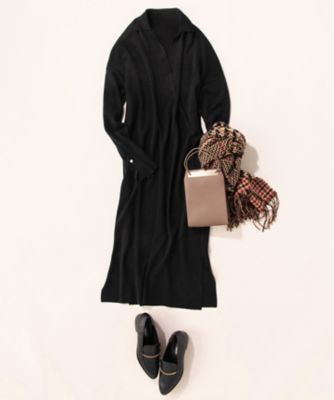 ｗｅｂ 一部店舗限定 シャツ風 ニットワンピース ｏｐ２４ｂｗ０９３１ 三越伊勢丹オンラインストア 公式