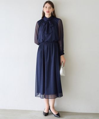 APPLAUDIR】シアードットフロッキー ドレス