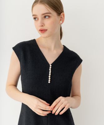 新品【APPLAUDIR】シャイニーツイード パールデザインドレス 新品【APPLAUDIR】シャイニーツイード パールデザインドレス 【公式通販】